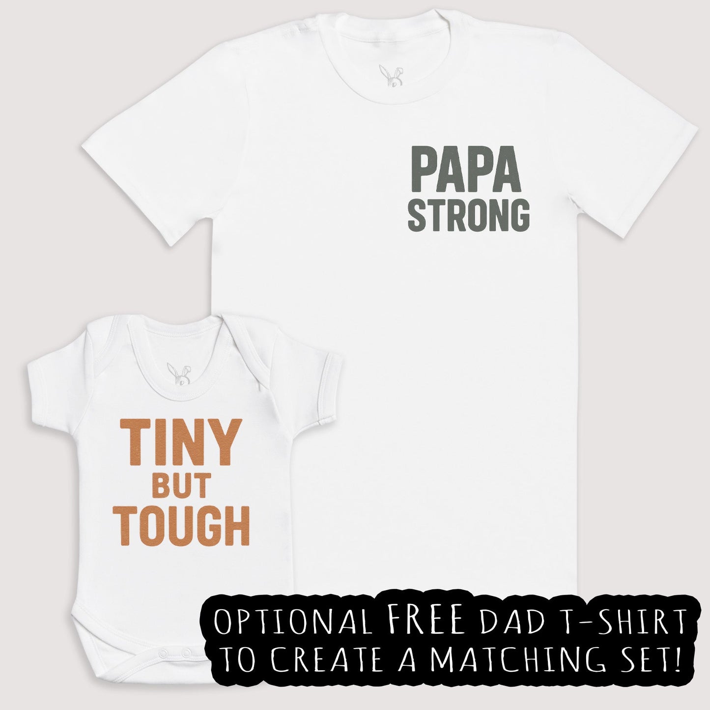 Tiny But Tough - Baby Gift Set - Baby Matching Gift Set