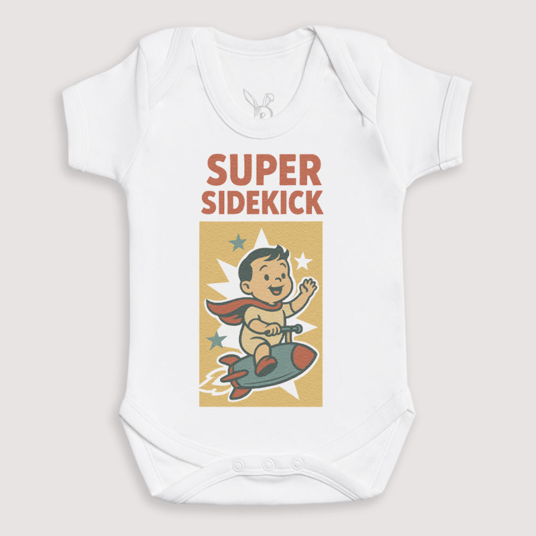Retro Super Sidekick - Baby Gift Set - Baby Matching Gift Set