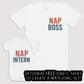 Nap Intern - Baby Gift Set - Baby Matching Gift Set
