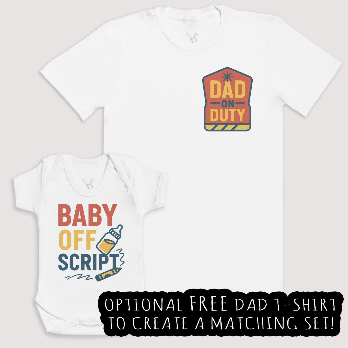 Baby Off Script - Baby Gift Set - Baby Matching Gift Set