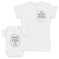 Mini CEO - Baby Gift Set - Baby Bodysuit Gift Set
