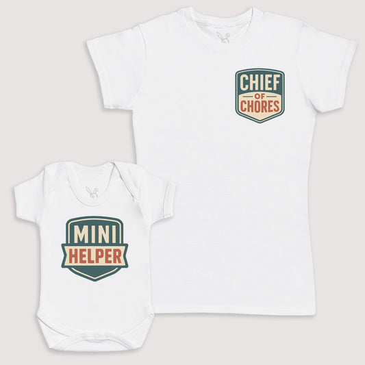 Mini Helper - Baby Gift Set - Baby Bodysuit Gift Set