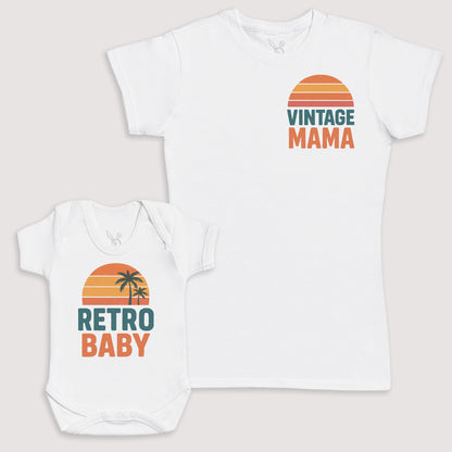 Retro Baby - Baby Gift Set - Baby Bodysuit Gift Set