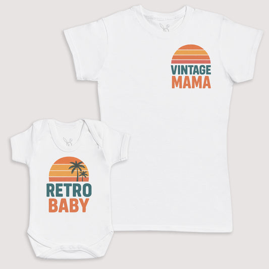Retro Baby - Baby Gift Set - Baby Bodysuit Gift Set