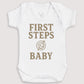 First Steps Baby - Baby Gift Set - Baby Bodysuit Gift Set