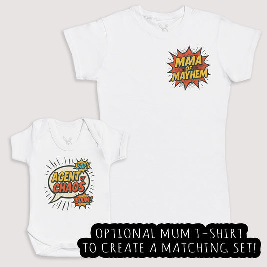 Agent Choas - Baby Gift Set - Baby Bodysuit Gift Set