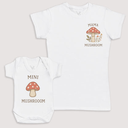 Mini Mushroom - Baby Gift Set - Baby Bodysuit Gift Set
